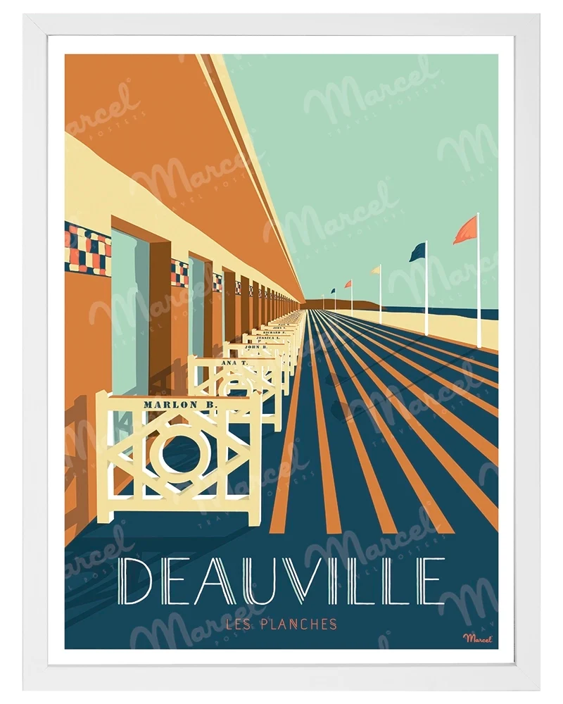 Affiche DEAUVILLE "Les Planches"