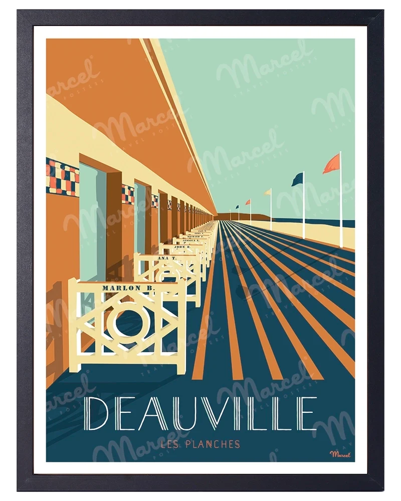 Affiche DEAUVILLE "Les Planches"