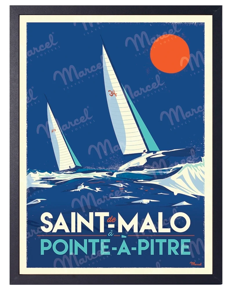 Affiche SAINT-MALO "Pointe-à-Pitre"