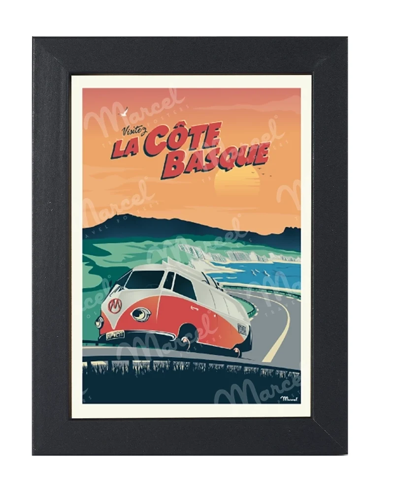 Carte Postale CÔTE BASQUE "La Corniche"