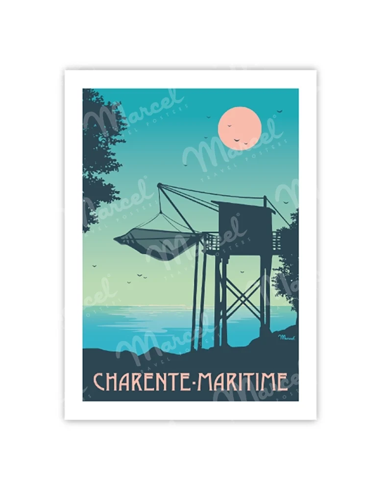 Carte Postale CHARENTE-MARITIME "Le Carrelet"