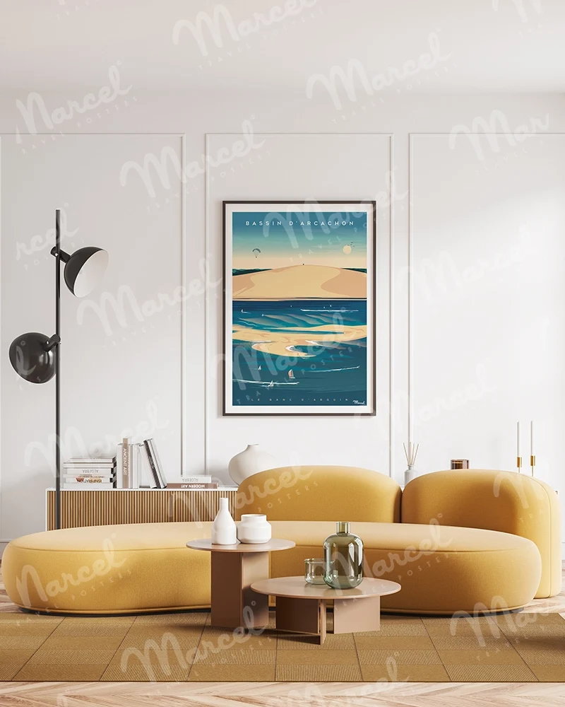 Affiche BASSIN D'ARCACHON "Banc d'Arguin"