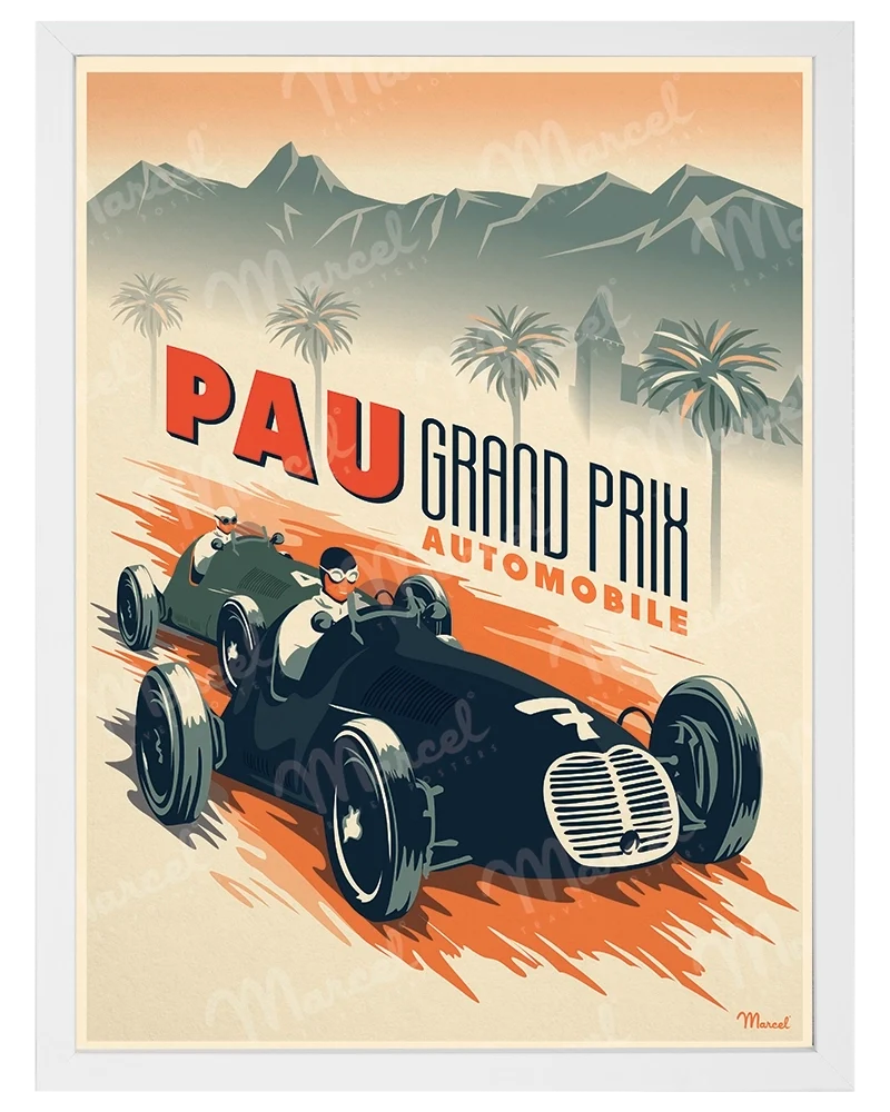 Affiche PAU "Grand Prix Automobile"