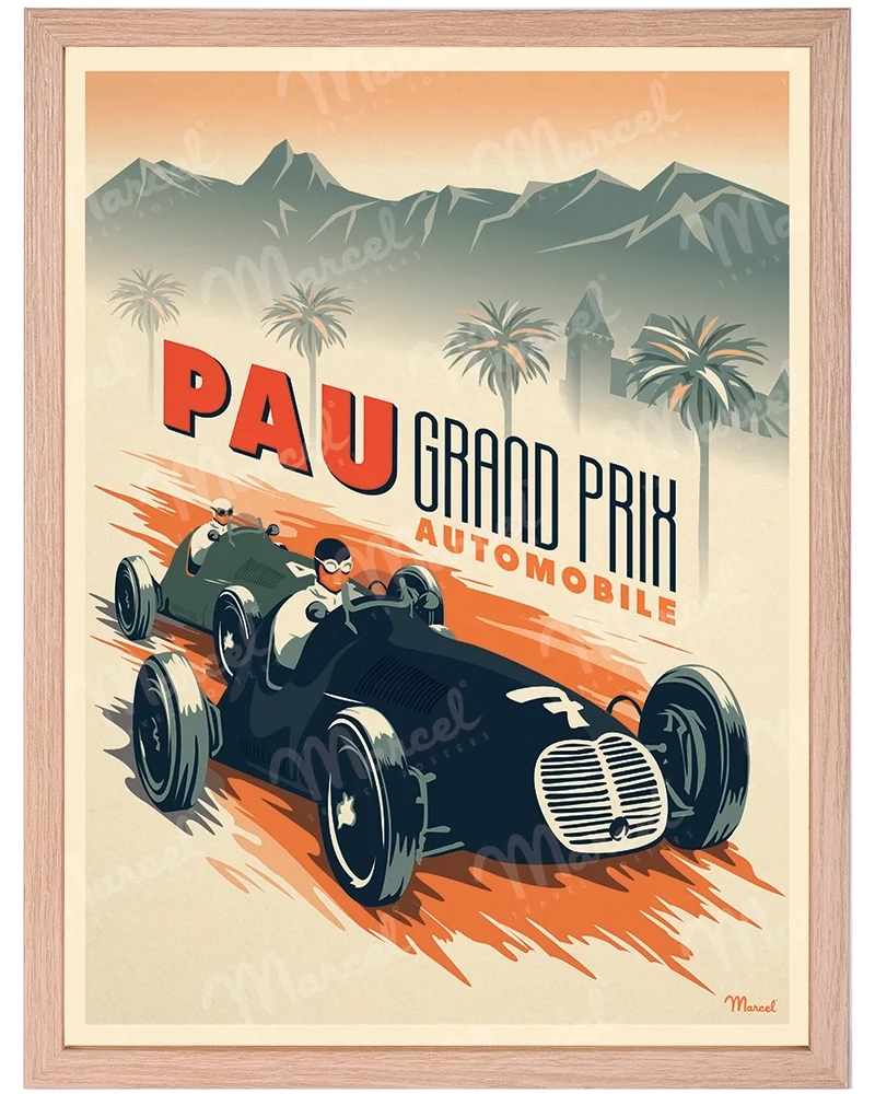 Affiche PAU "Grand Prix Automobile"