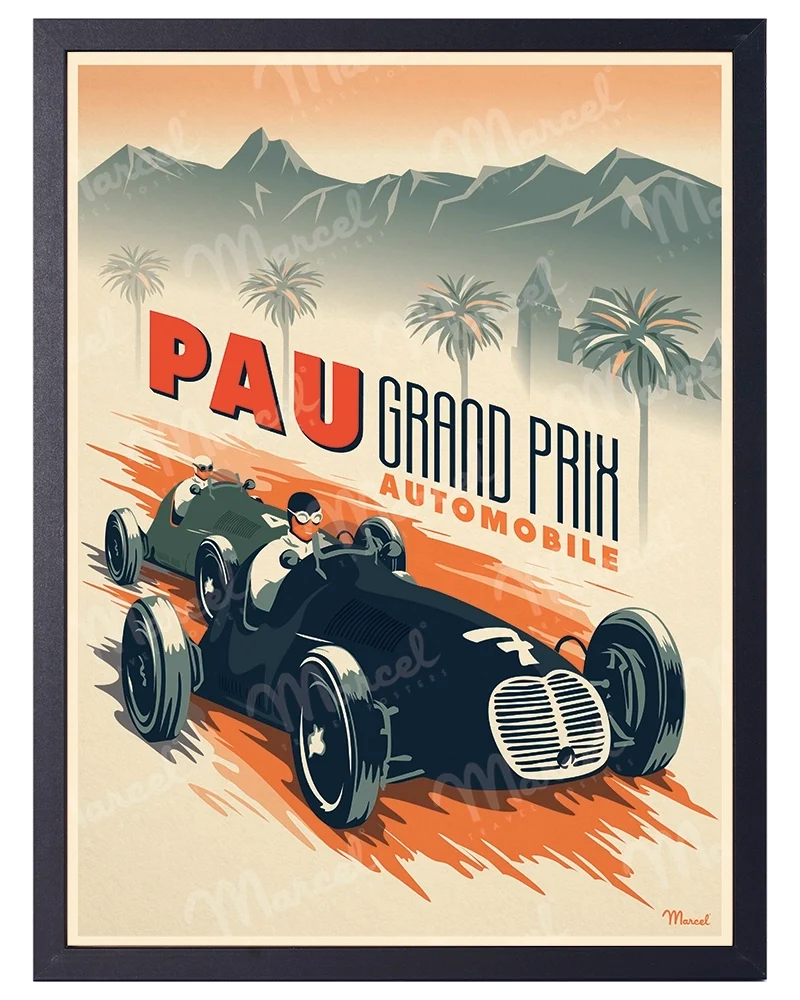 Affiche PAU "Grand Prix Automobile"