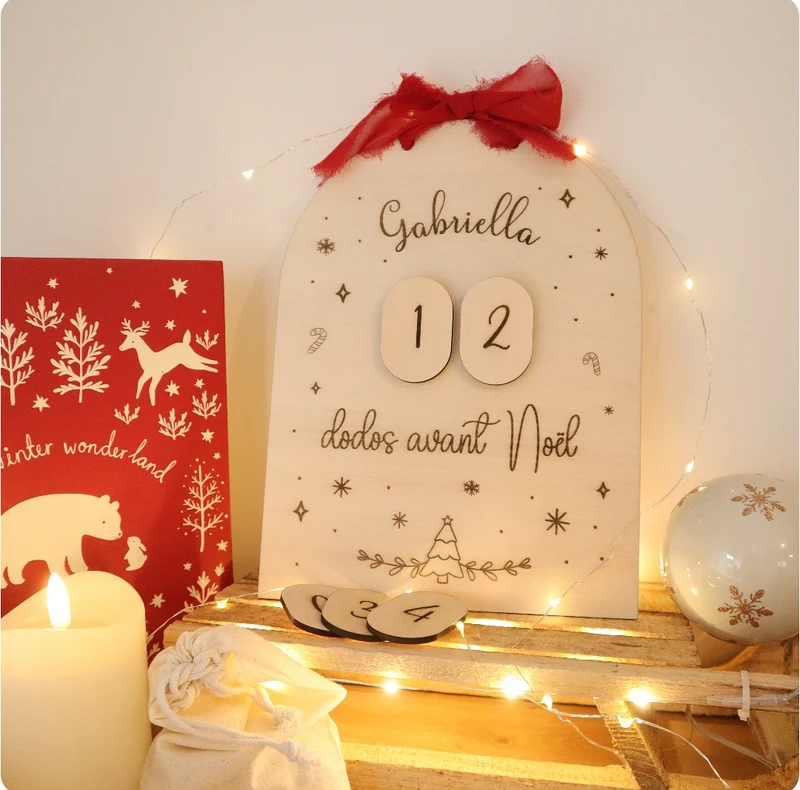 Bientôt de retour - Décompte de Noël - Édition de Noël - Couleur au choix