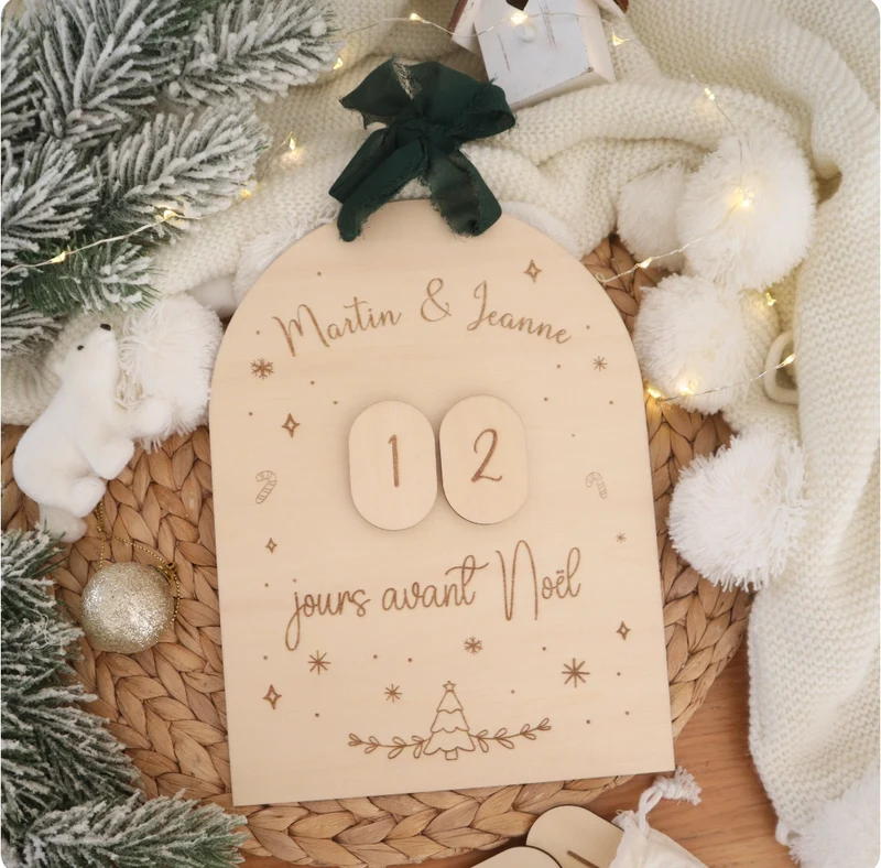 Bientôt de retour - Décompte de Noël - Édition de Noël - Couleur au choix