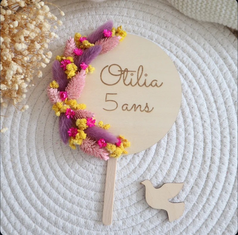 Cake-topper - couleurs à personnaliser