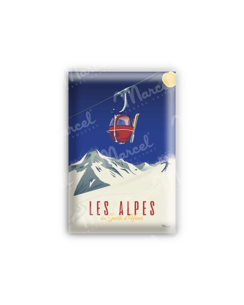 Magnet LES ALPES "La Télécabine"
