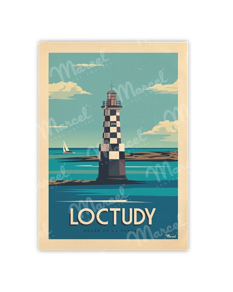 Carte Postale LOCTUDY "Phare de la Perdrix"
