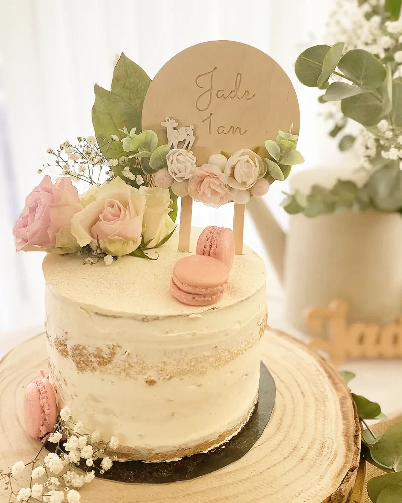 Cake Topper fleurs artificielles - Tous les modèles