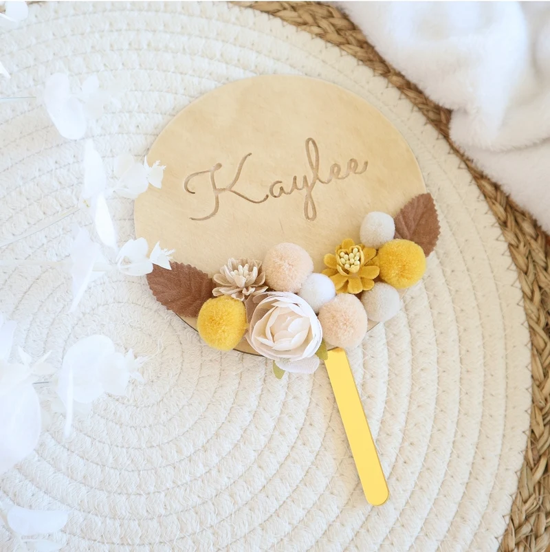 Cake Topper fleurs artificielles - Tous les modèles