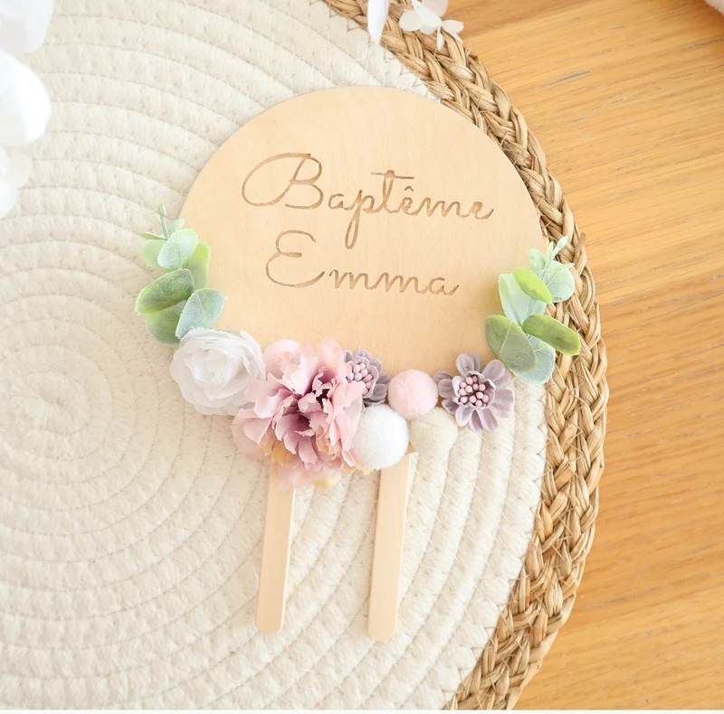 Cake Topper fleurs artificielles - Tous les modèles