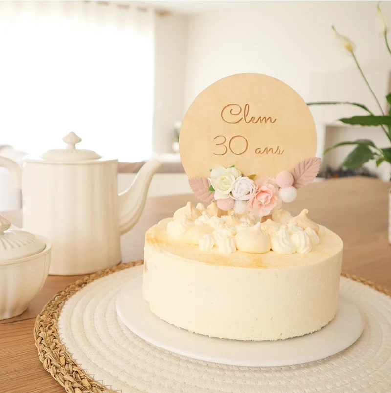 Cake Topper fleurs artificielles - Tous les modèles