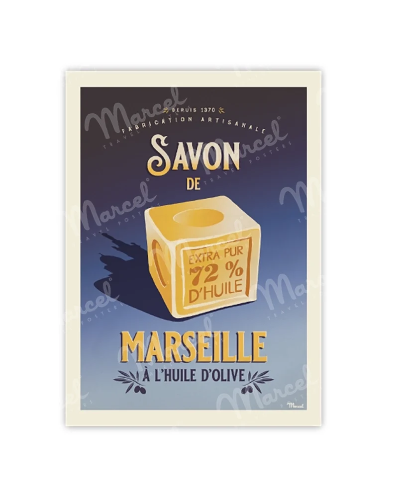 Carte Postale "Savon de MARSEILLE"