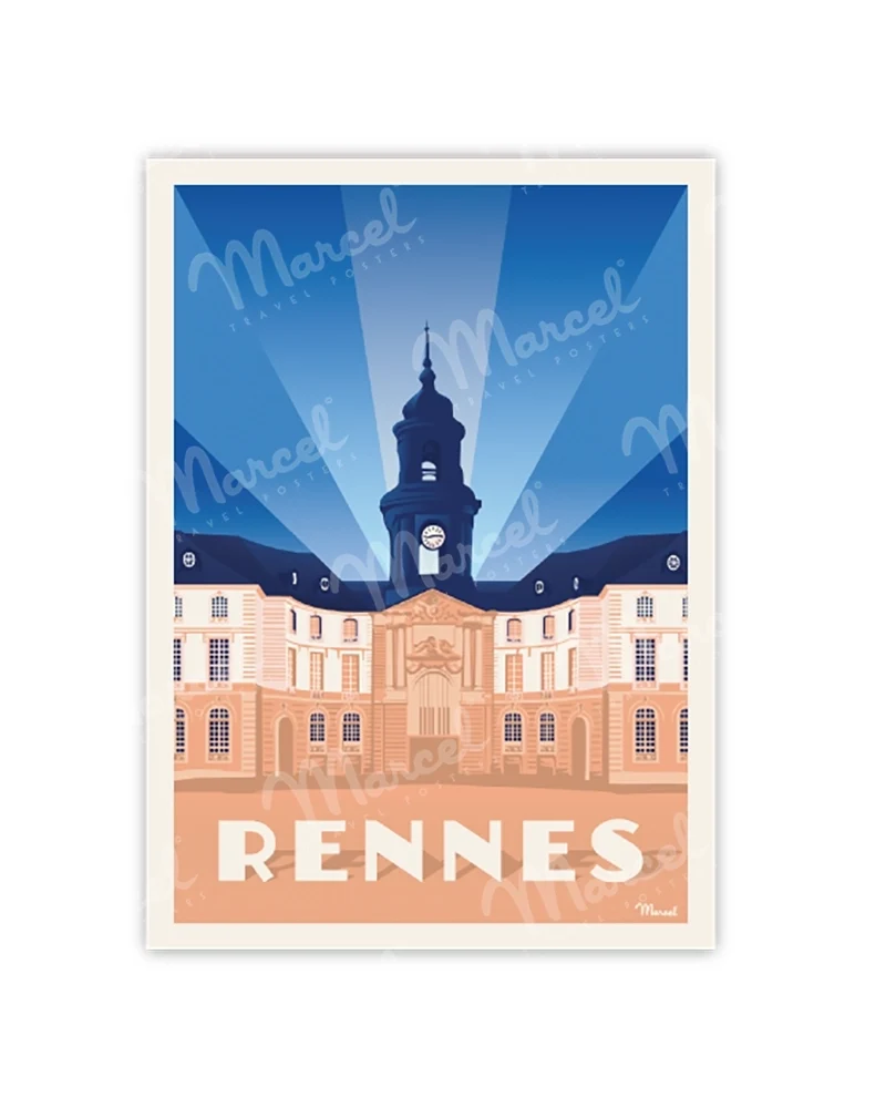 Carte Postale RENNES "Hôtel de Ville"