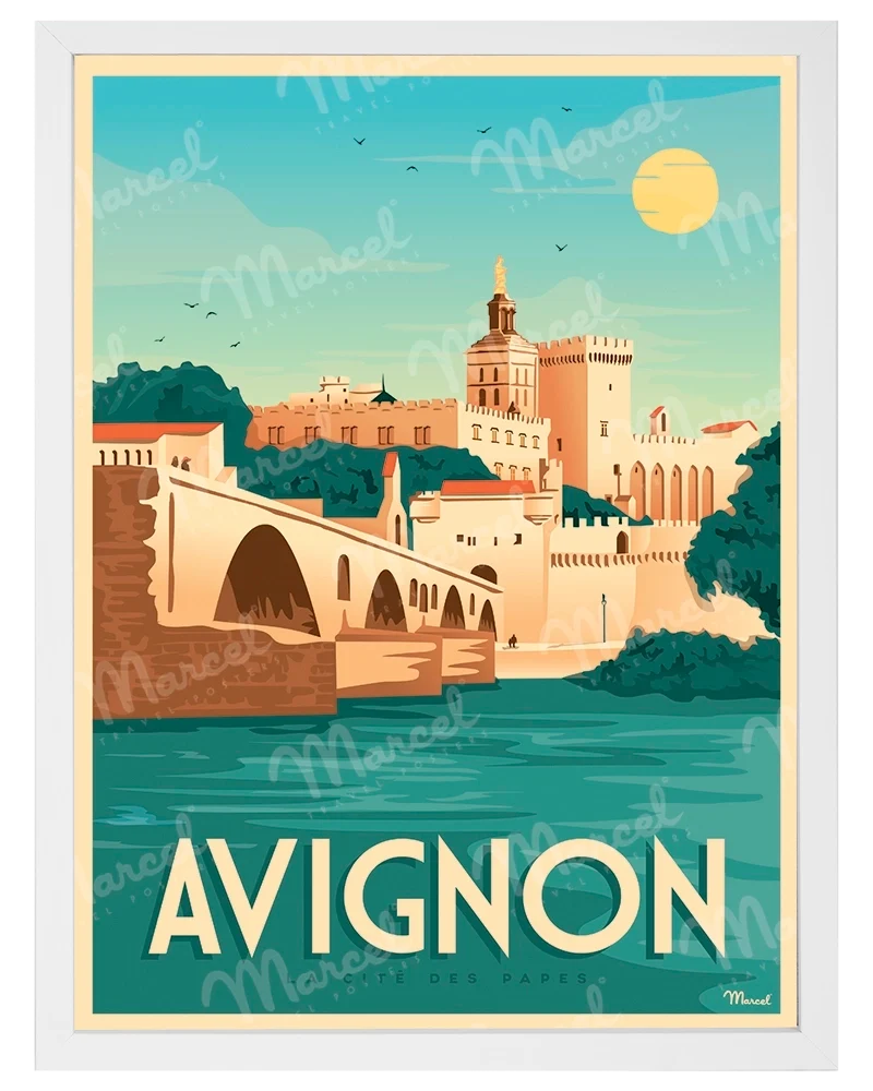 Affiche AVIGNON "La Cité des Papes"