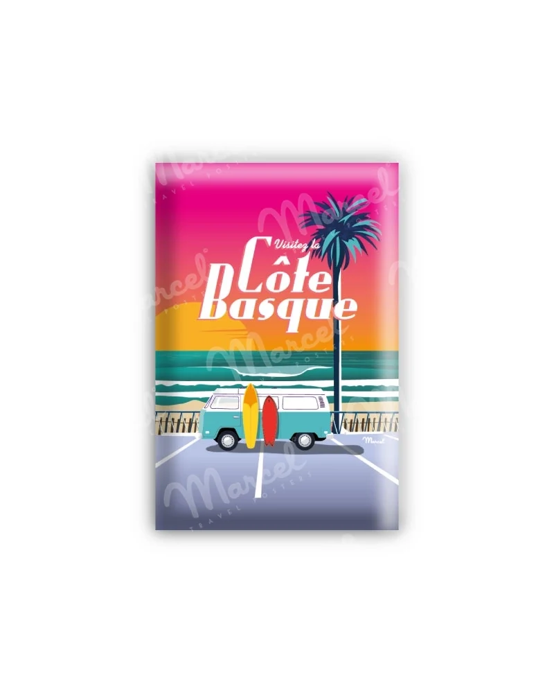 Magnet CÔTE BASQUE "Van Sunset"