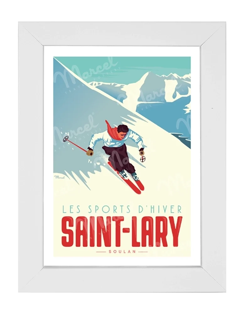 Carte Postale SAINT-LARY "Le Skieur"