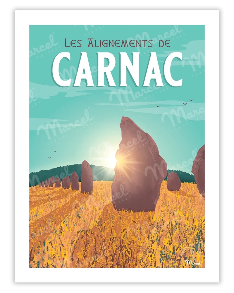 Affiche CARNAC "Les Alignements"