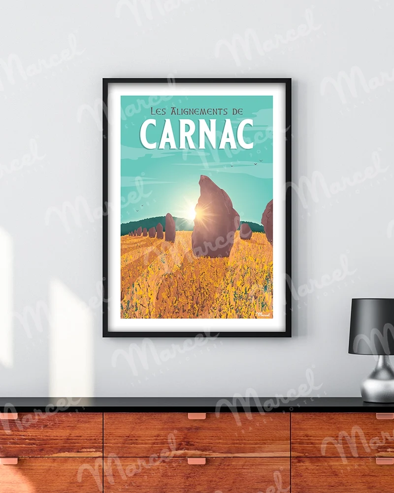 Affiche CARNAC "Les Alignements"