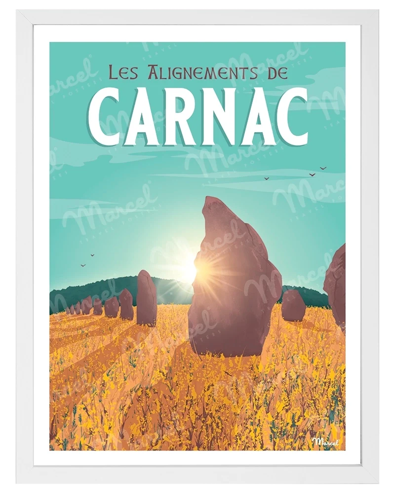 Affiche CARNAC "Les Alignements"