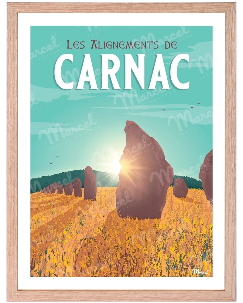Affiche CARNAC "Les Alignements"