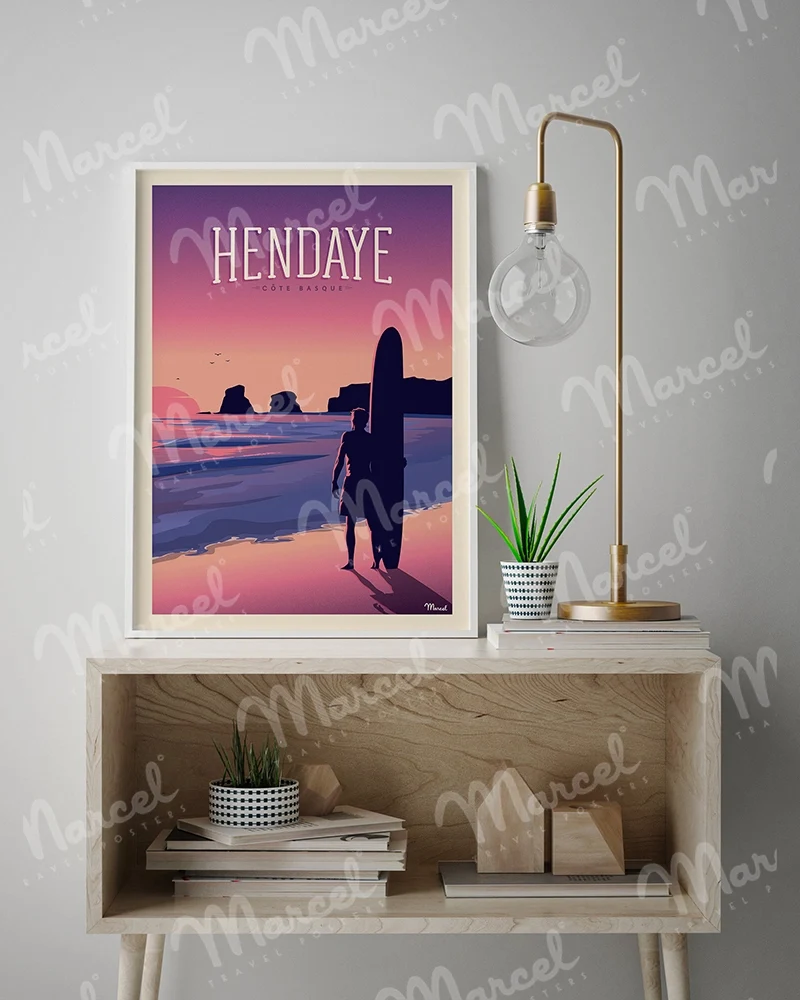 Affiche HENDAYE "Les Deux Jumeaux"