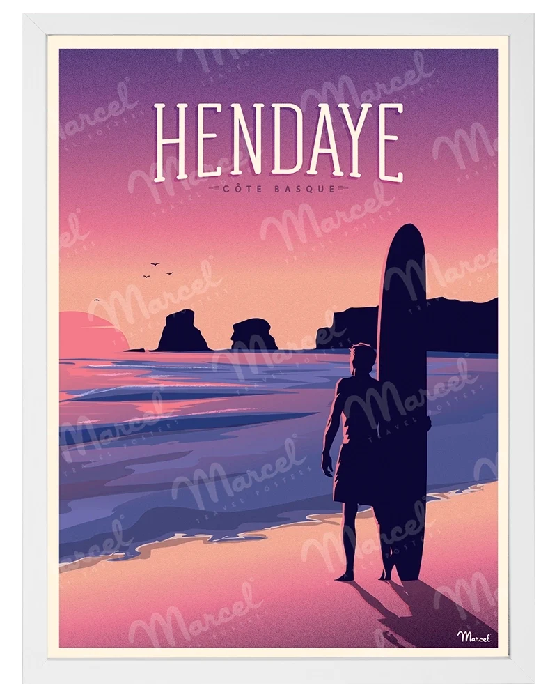 Affiche HENDAYE "Les Deux Jumeaux"