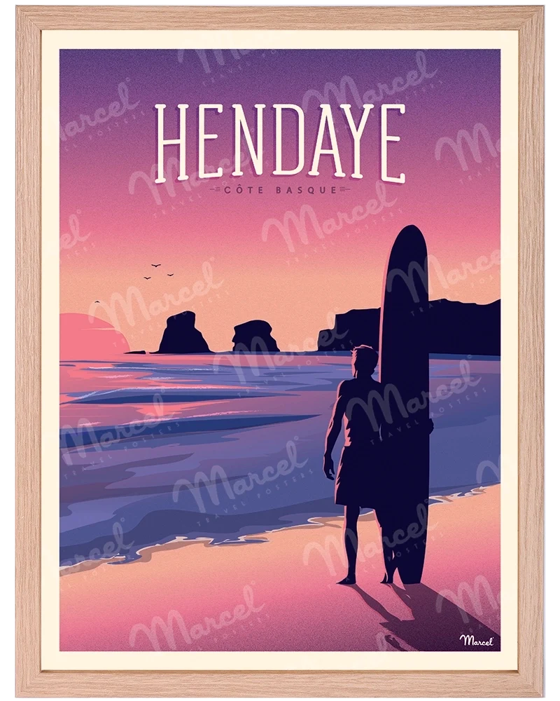 Affiche HENDAYE "Les Deux Jumeaux"