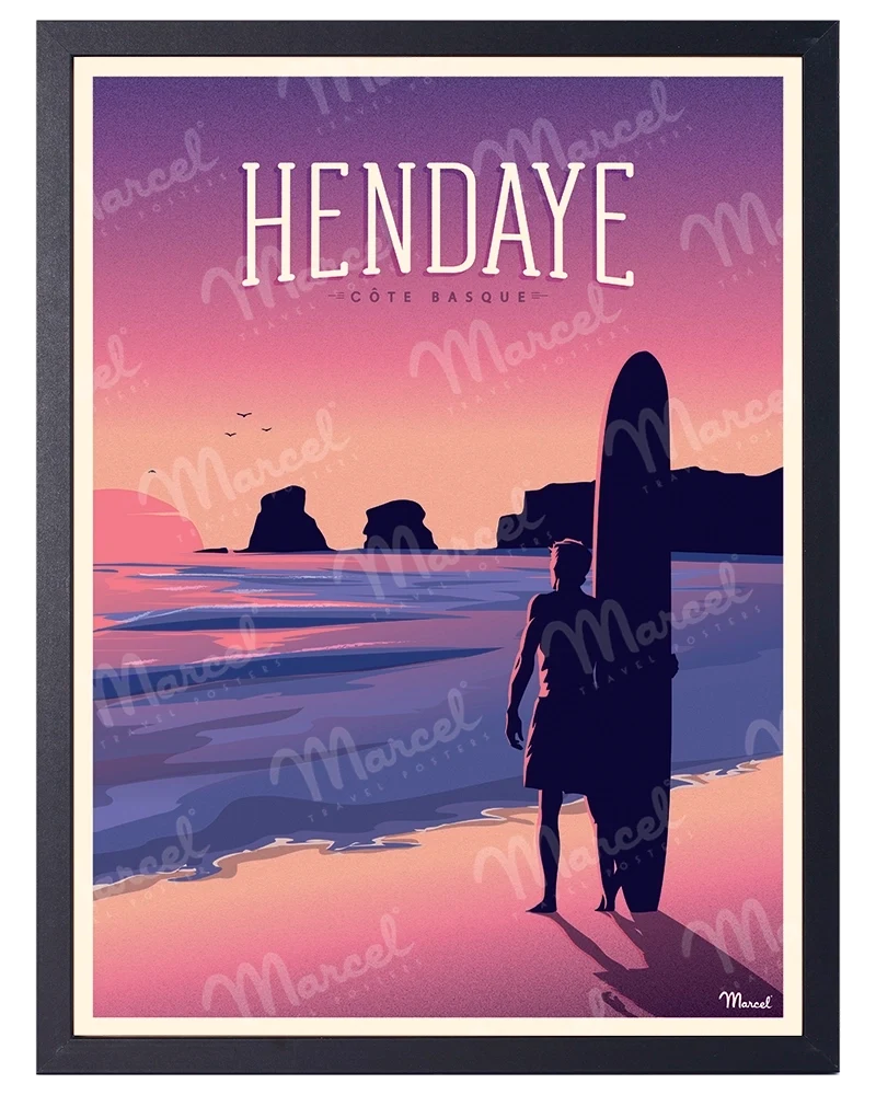 Affiche HENDAYE "Les Deux Jumeaux"