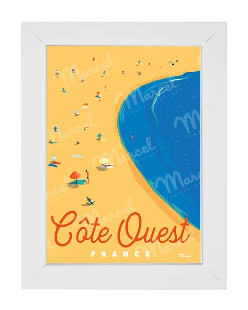 Carte Postale CÔTE OUEST "Plage"