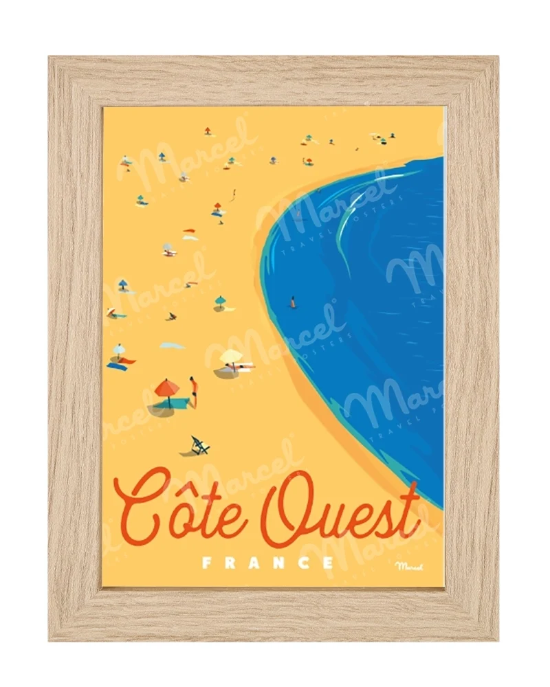 Carte Postale CÔTE OUEST "Plage"