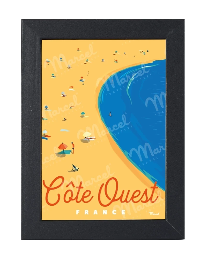 Carte Postale CÔTE OUEST "Plage"