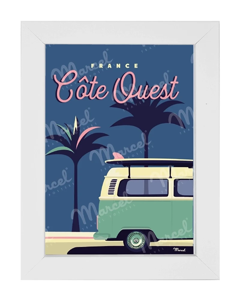 Carte Postale CÔTE OUEST "Palmier Van"