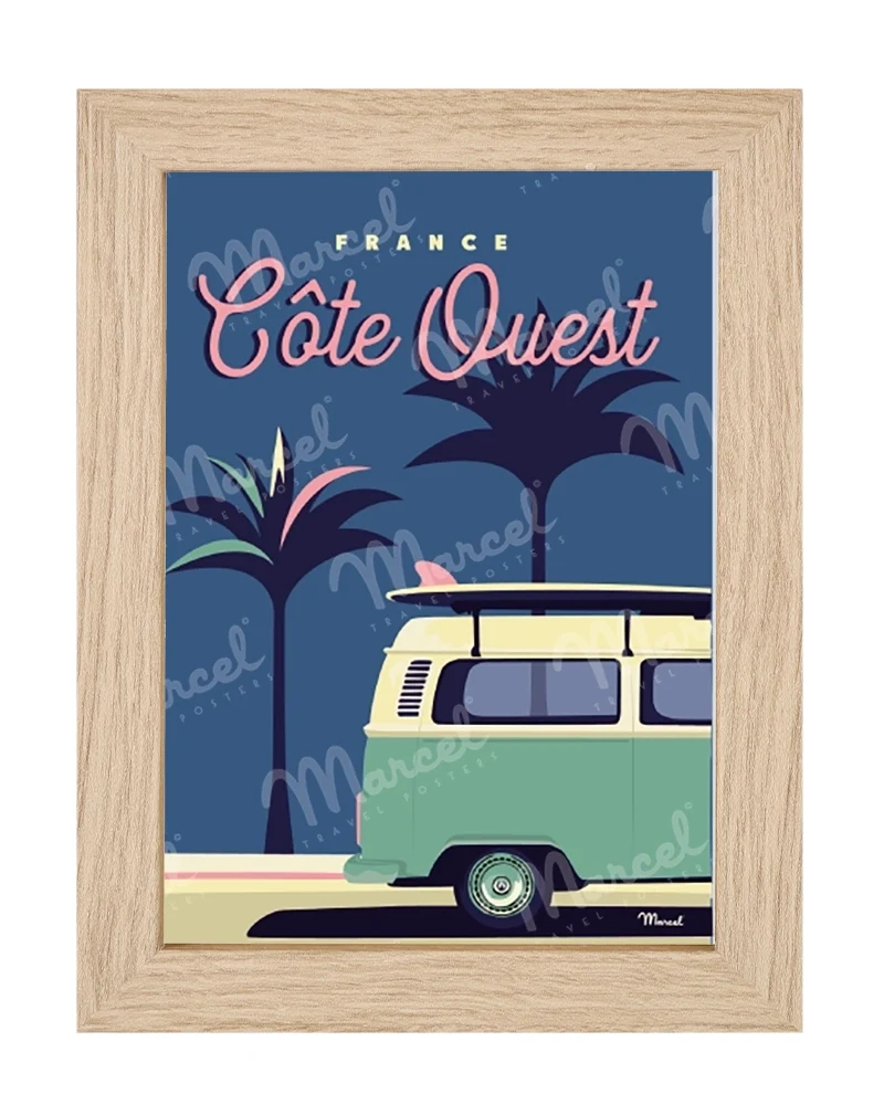 Carte Postale CÔTE OUEST "Palmier Van"