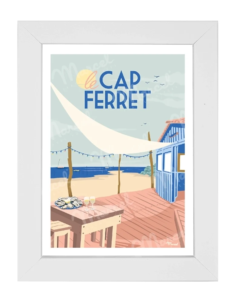 Carte Postale CAP FERRET "Cabane à Huîtres"