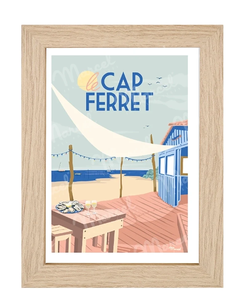 Carte Postale CAP FERRET "Cabane à Huîtres"