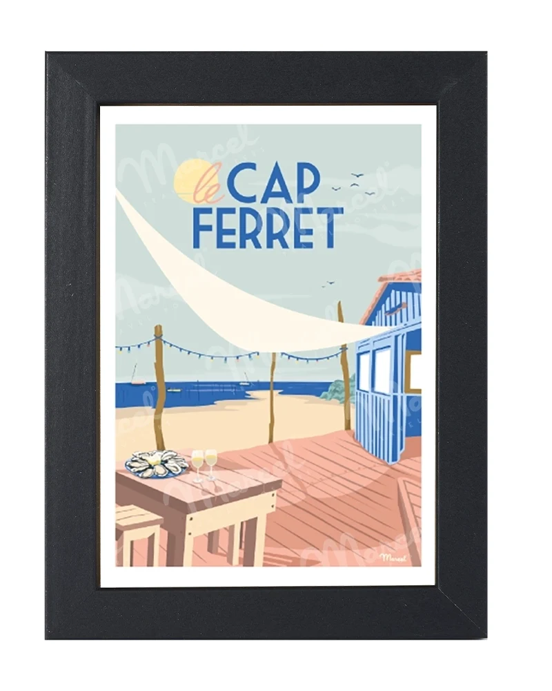 Carte Postale CAP FERRET "Cabane à Huîtres"
