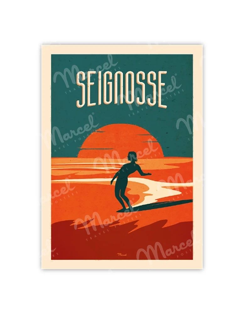 Carte Postale SEIGNOSSE "Surfing"