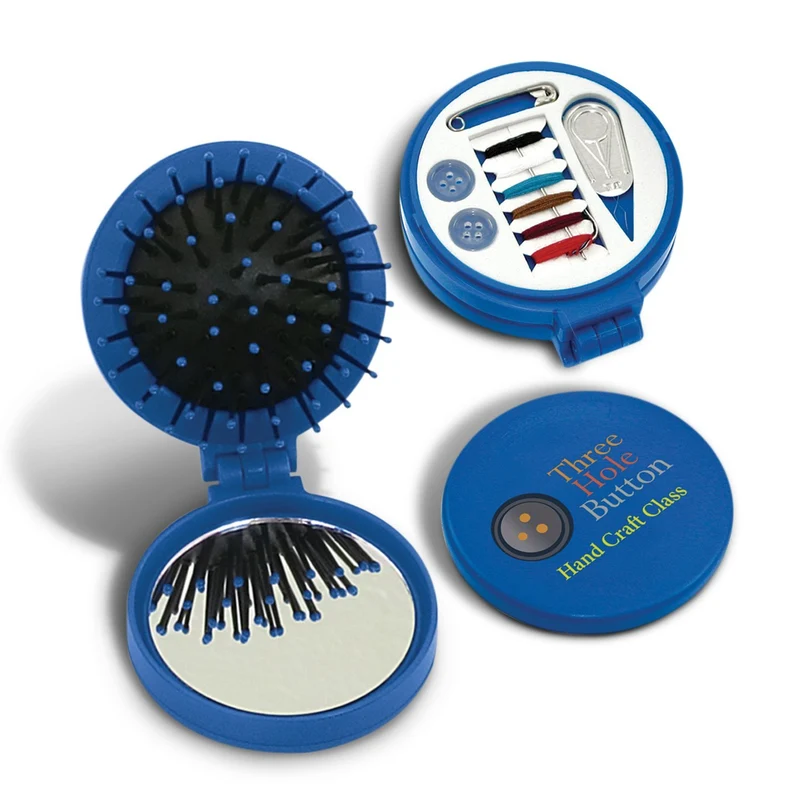 Folding Brush and Sewing Kit