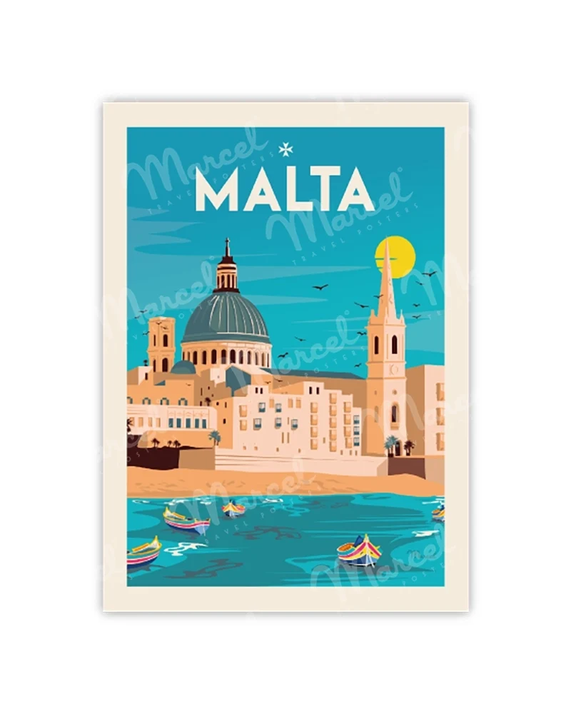 Carte Postale MALTE "Souvenirs from Valletta"