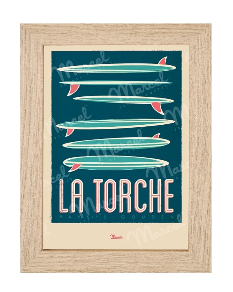 Carte Postale LA TORCHE "Surfboards"