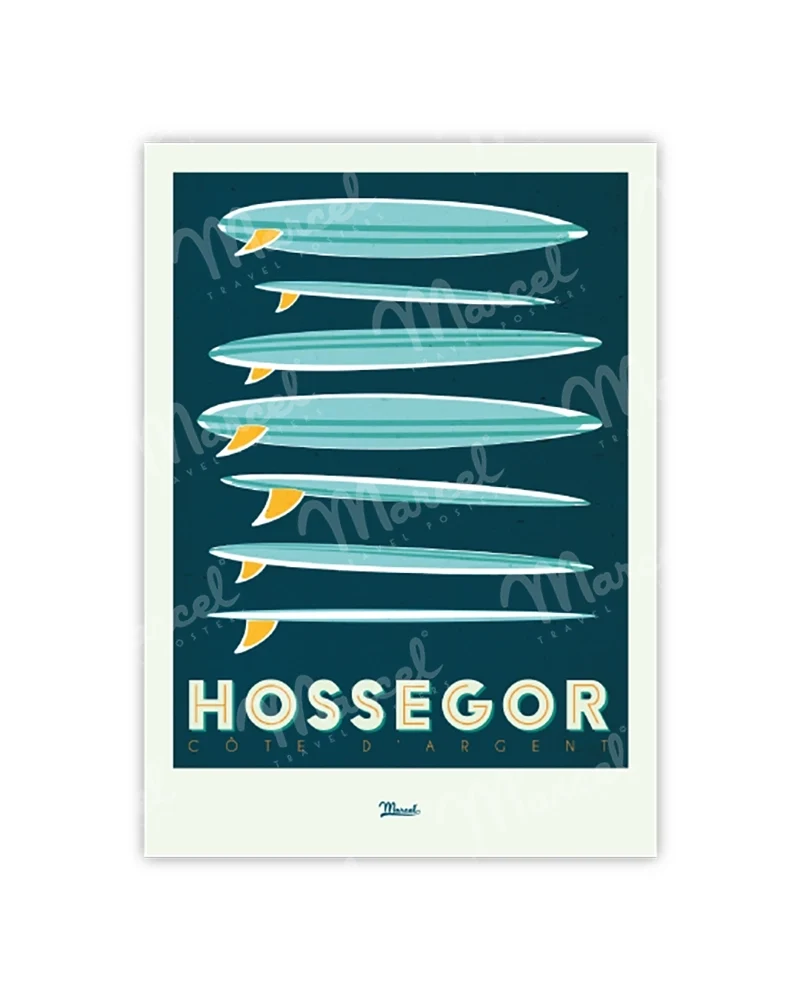 Carte Postale HOSSEGOR "Surfboards"