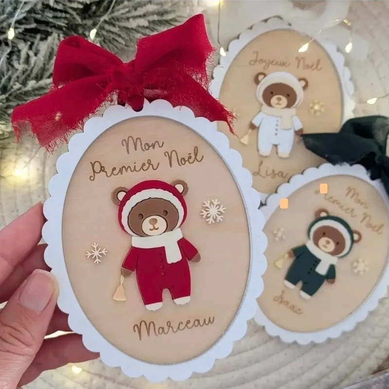 Bientôt de retour - Suspension " Mon Ourson de Noël "