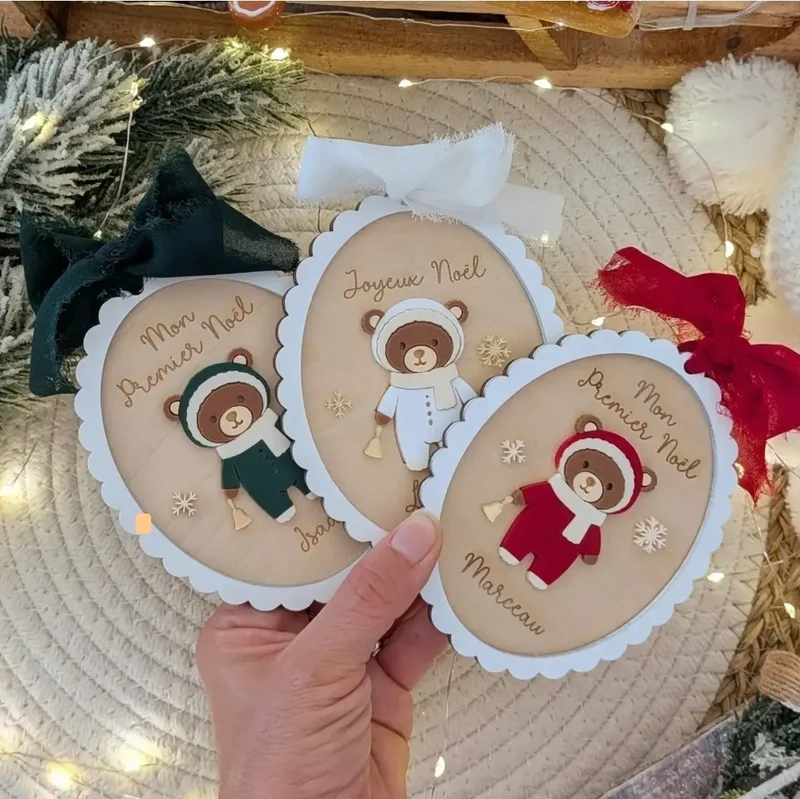 Bientôt de retour - Suspension " Mon Ourson de Noël "