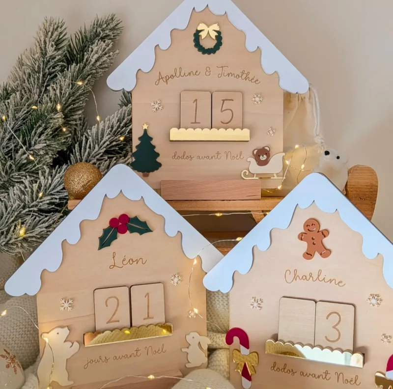 Bientôt de retour - Les chalets de Noël - Décomptes à personnaliser
