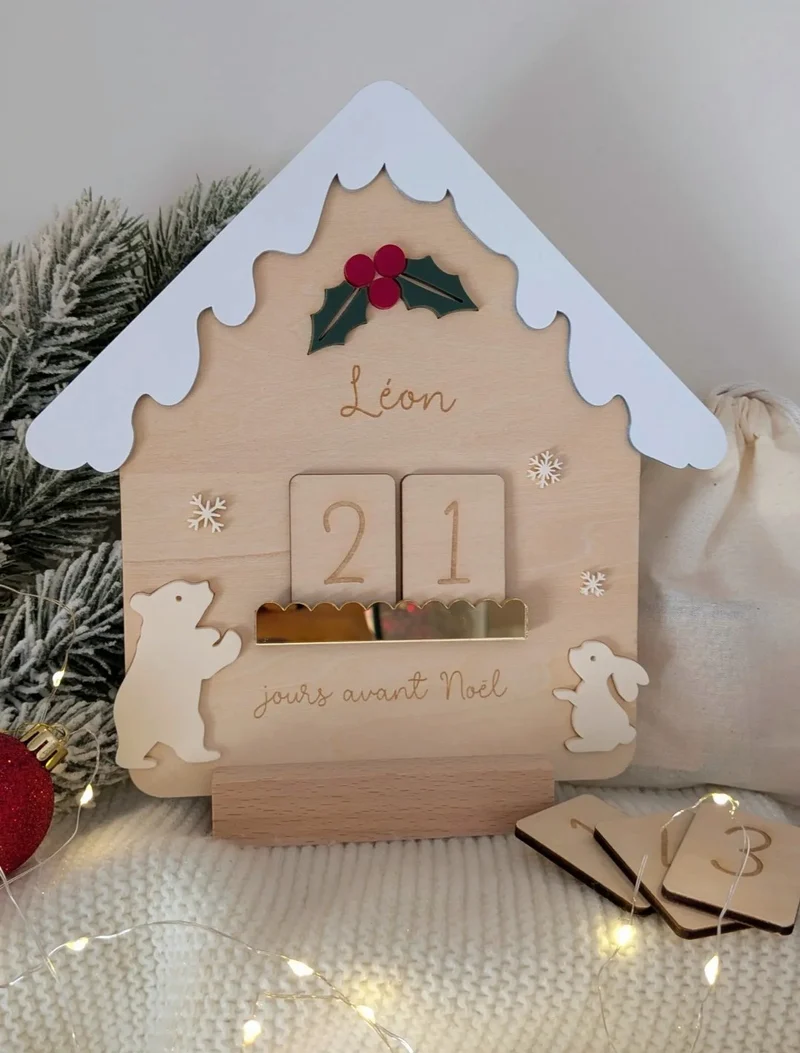 Bientôt de retour - Les chalets de Noël - Décomptes à personnaliser