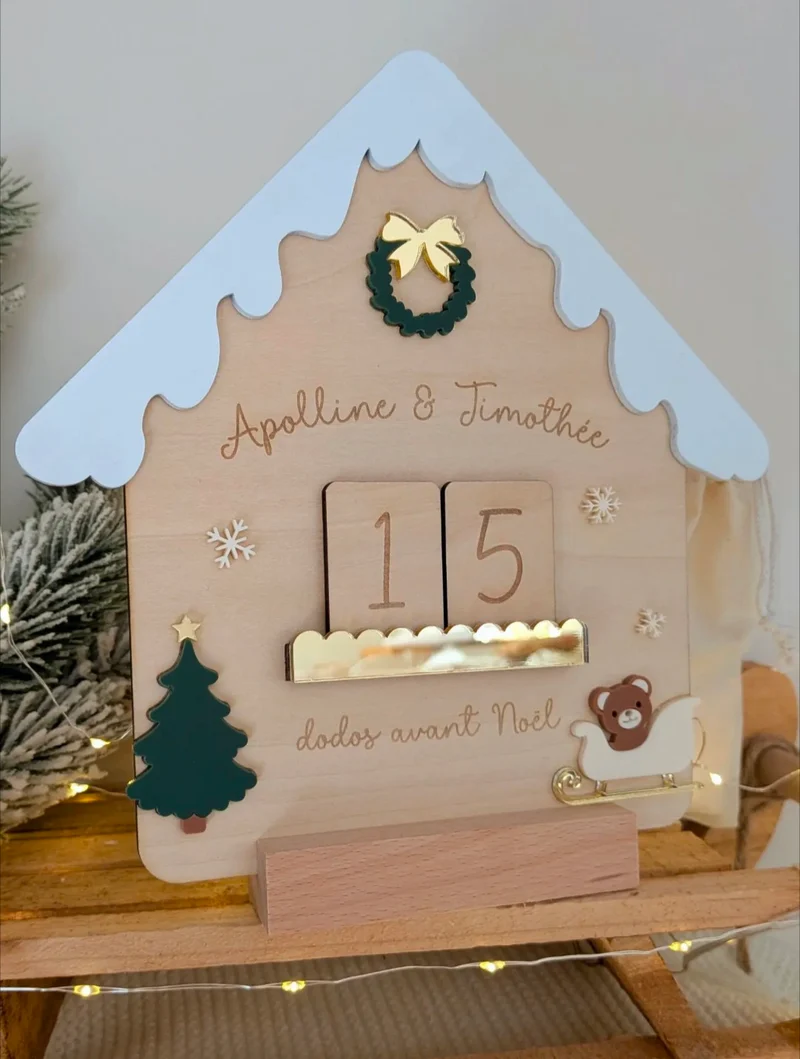 Bientôt de retour - Les chalets de Noël - Décomptes à personnaliser