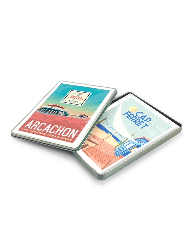 Coffret Cartes Postales BORDEAUX / BASSIN D'ARCACHON